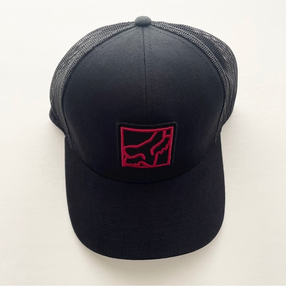 Fox Black and Red Mesh Cap